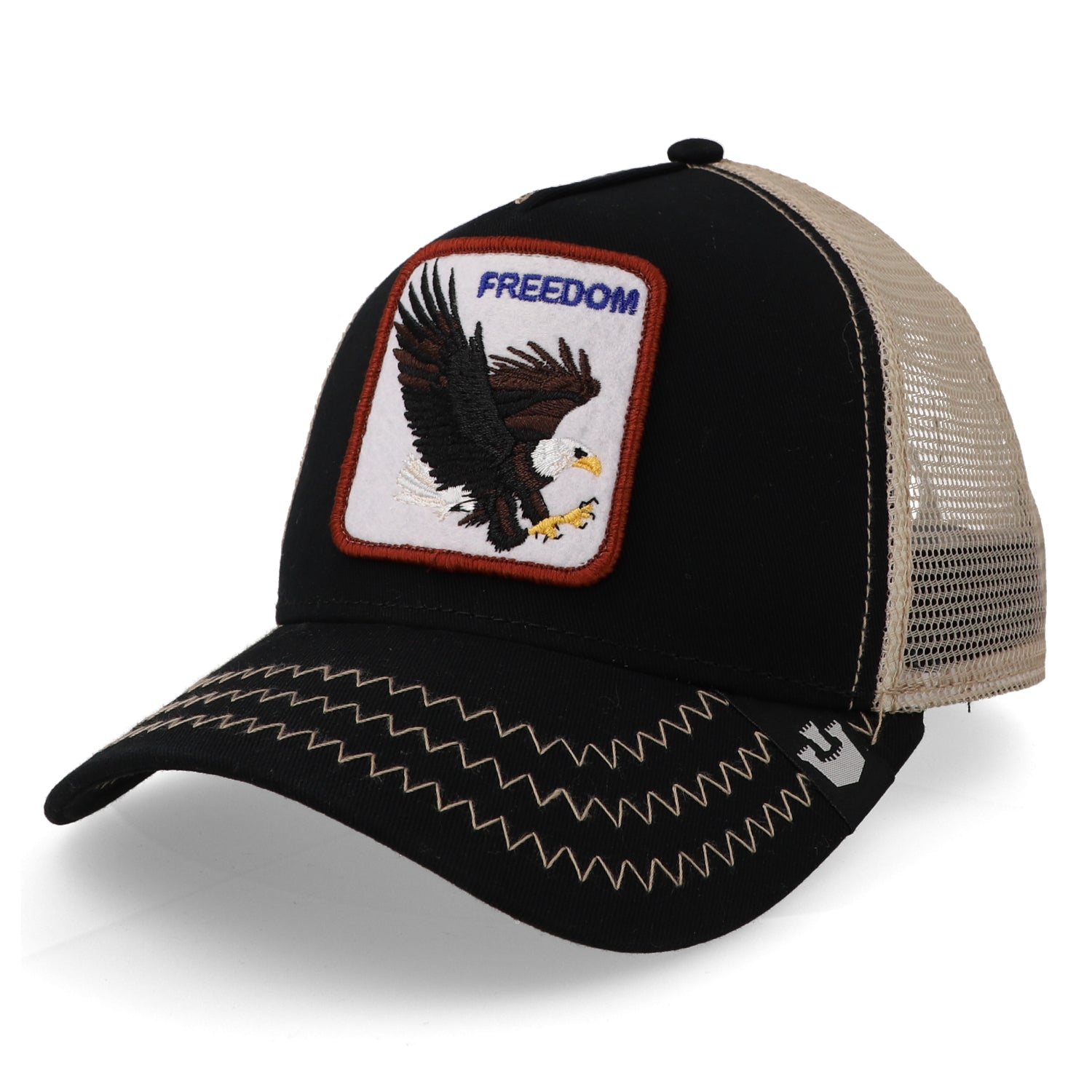 Trucker 101-0384 The Freedom Eagle Ebony