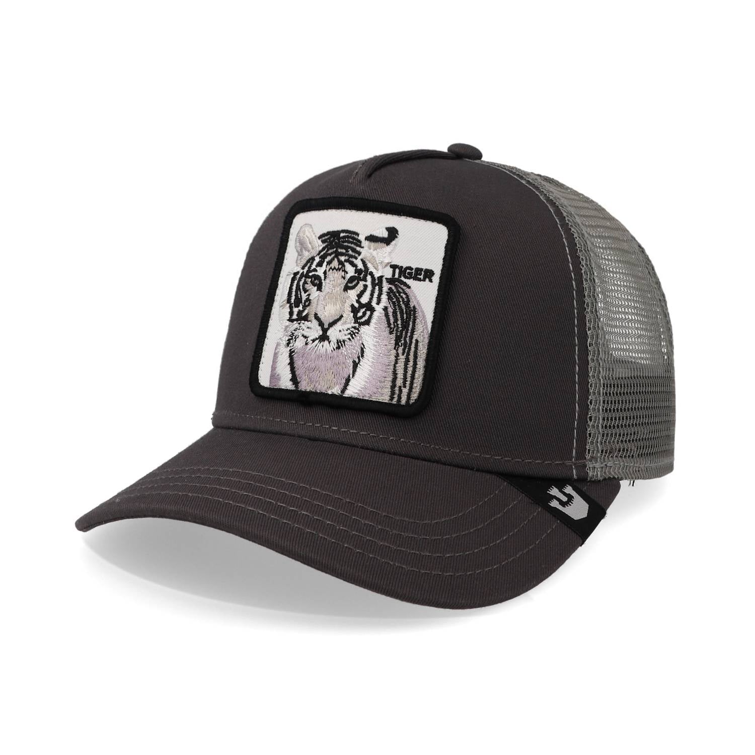 Trucker 101-0392 The Blanco Tiger Gris