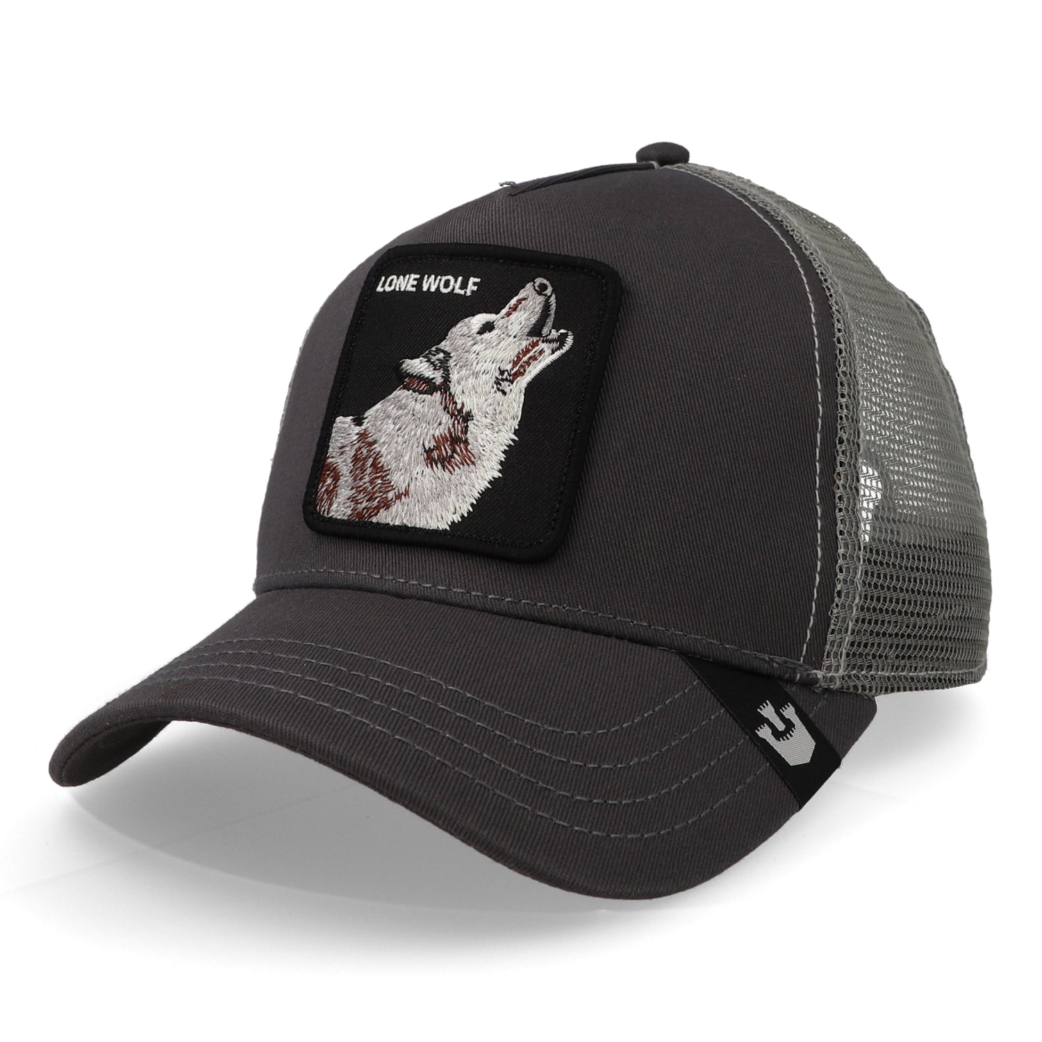 Trucker 101-0389 The Lone Wolf Charcoal