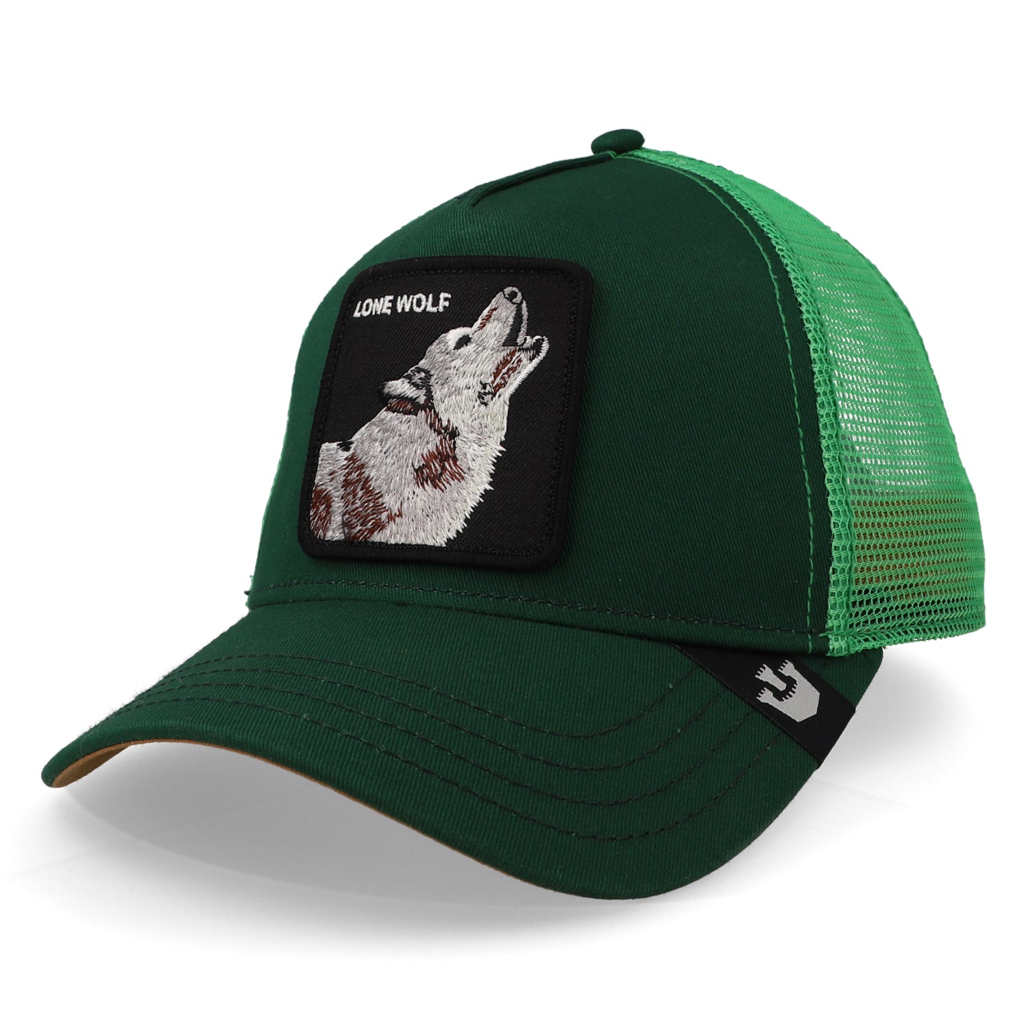Trucker 101-0389 The Lone Wolf Verde