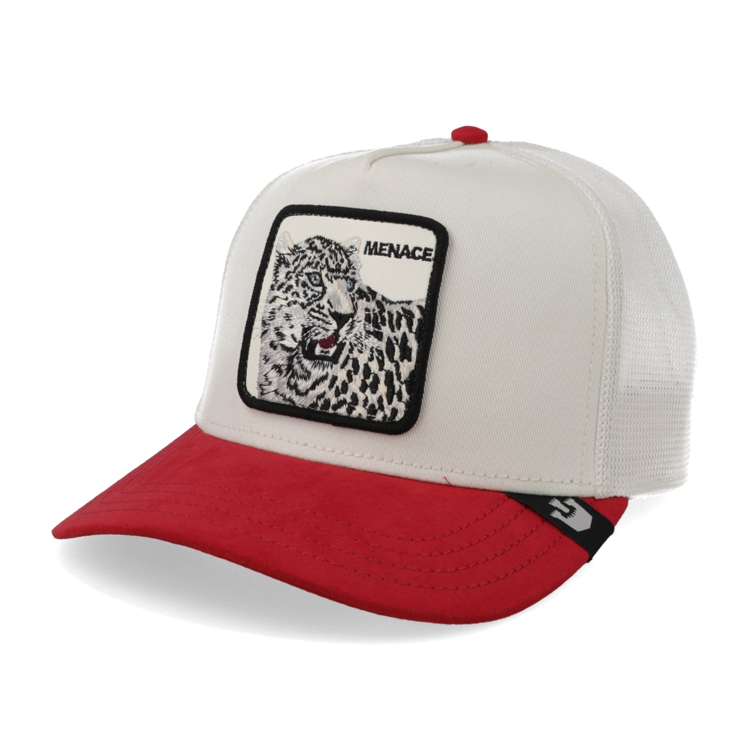 Trucker 101-1863 The Suede Snow Leopard Rojo