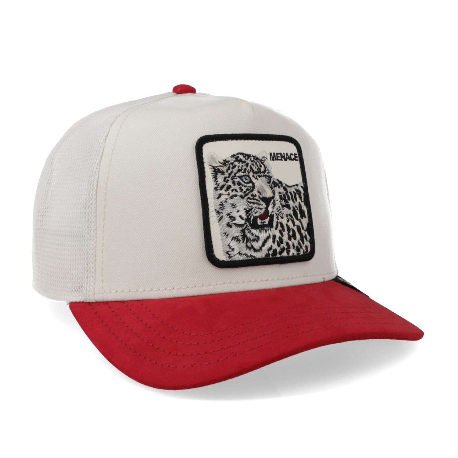 Trucker 101-1863 The Suede Snow Leopard Rojo