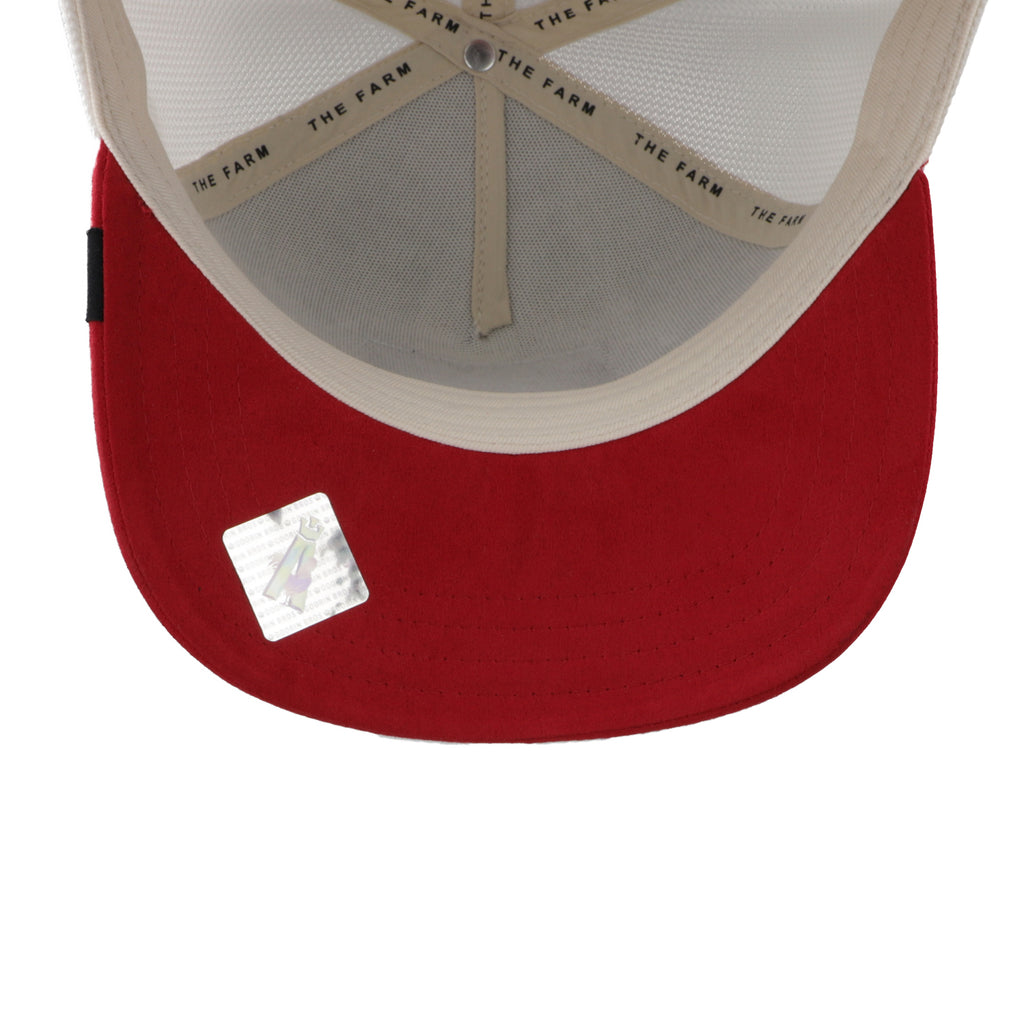 Trucker 101-1863 The Suede Snow Leopard Rojo
